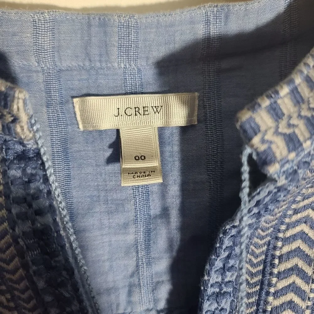 J. Crew embroidered detail